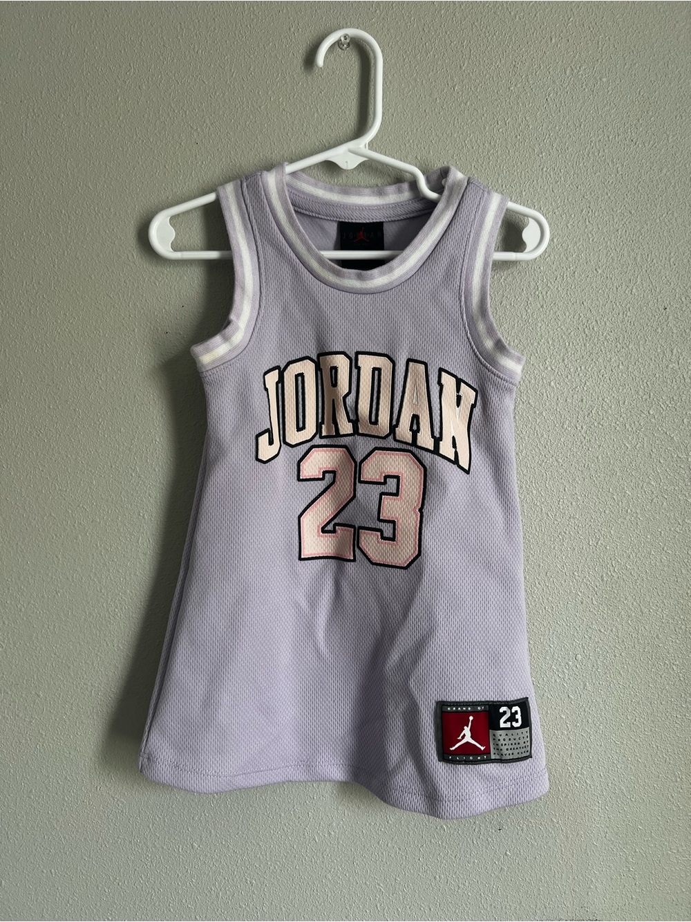 Jordan Girls' Lavender Sleeveless 23 Mesh Jersey Top